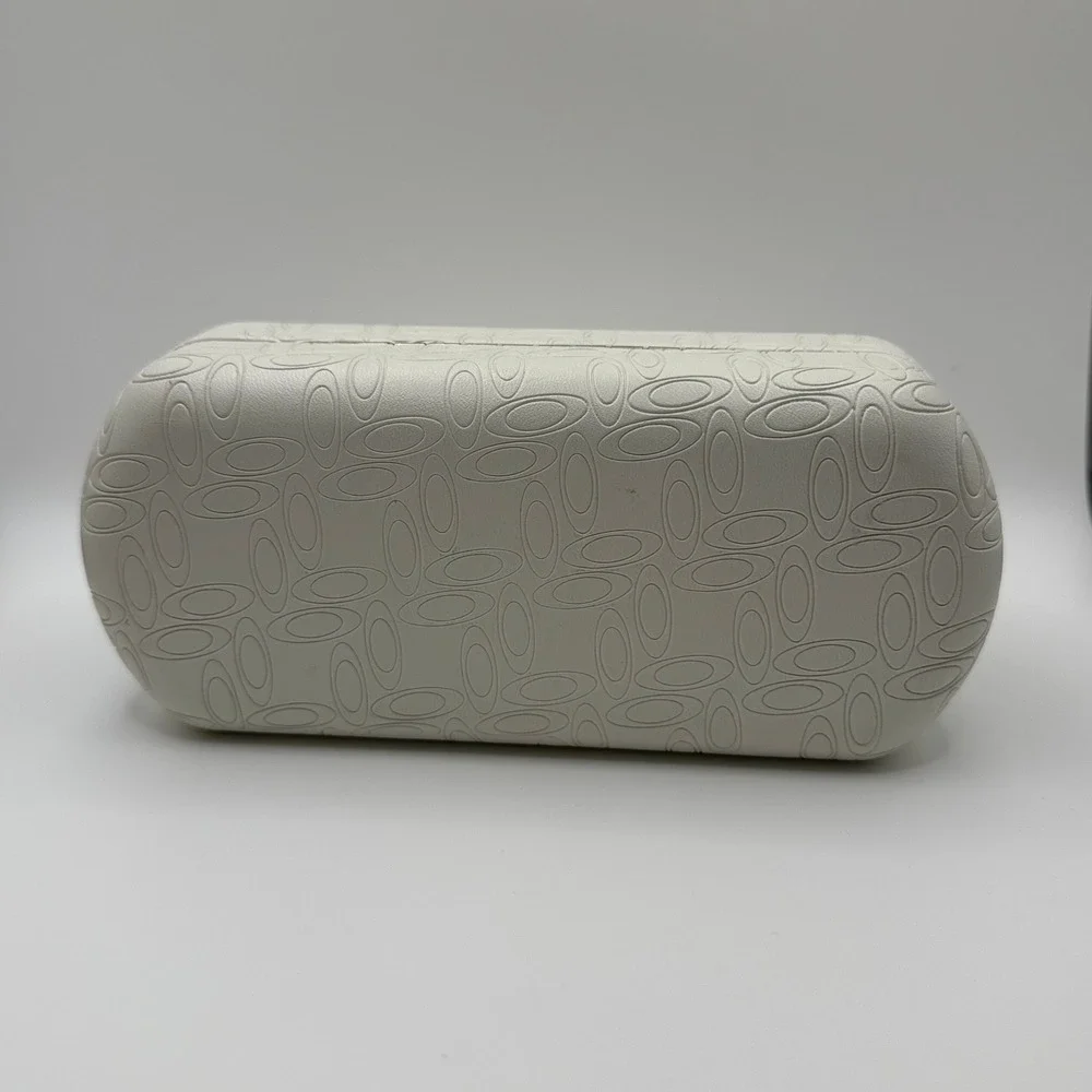 Oakley Eyeglass‎ Case Hard Shell White Ellipse Pattern Protective Storage